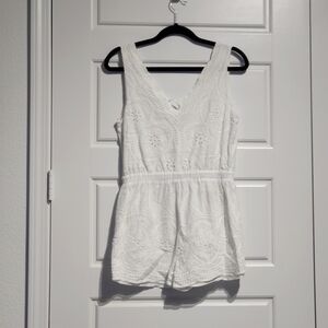 Cupcakes & Cashmere White Eyelet Romper